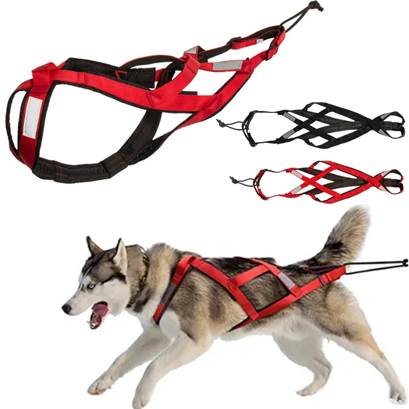 Pet Adjustable Reflective Harness Sledge for Small Large Dogs Harness Treatz Co