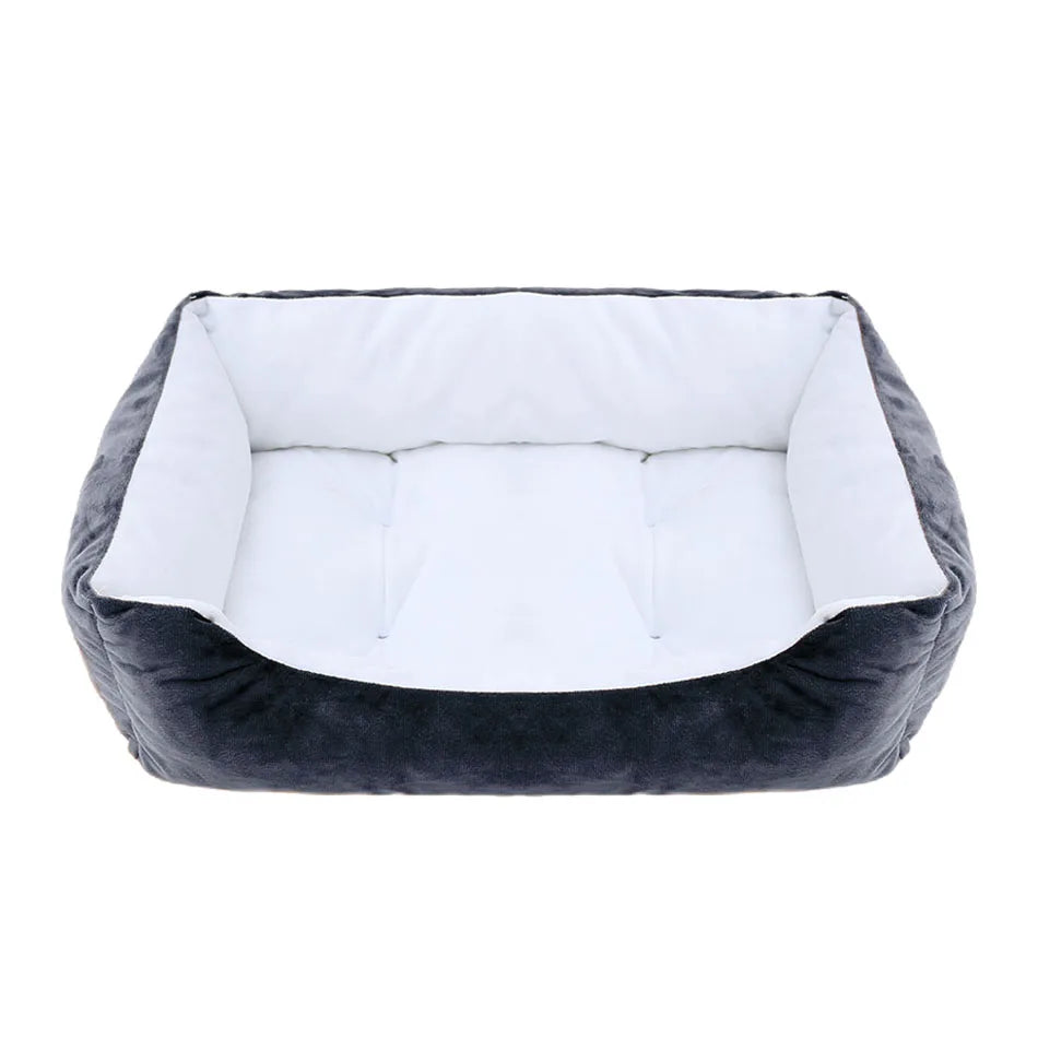 Square Plush Medium Small Dog Sofa Bed