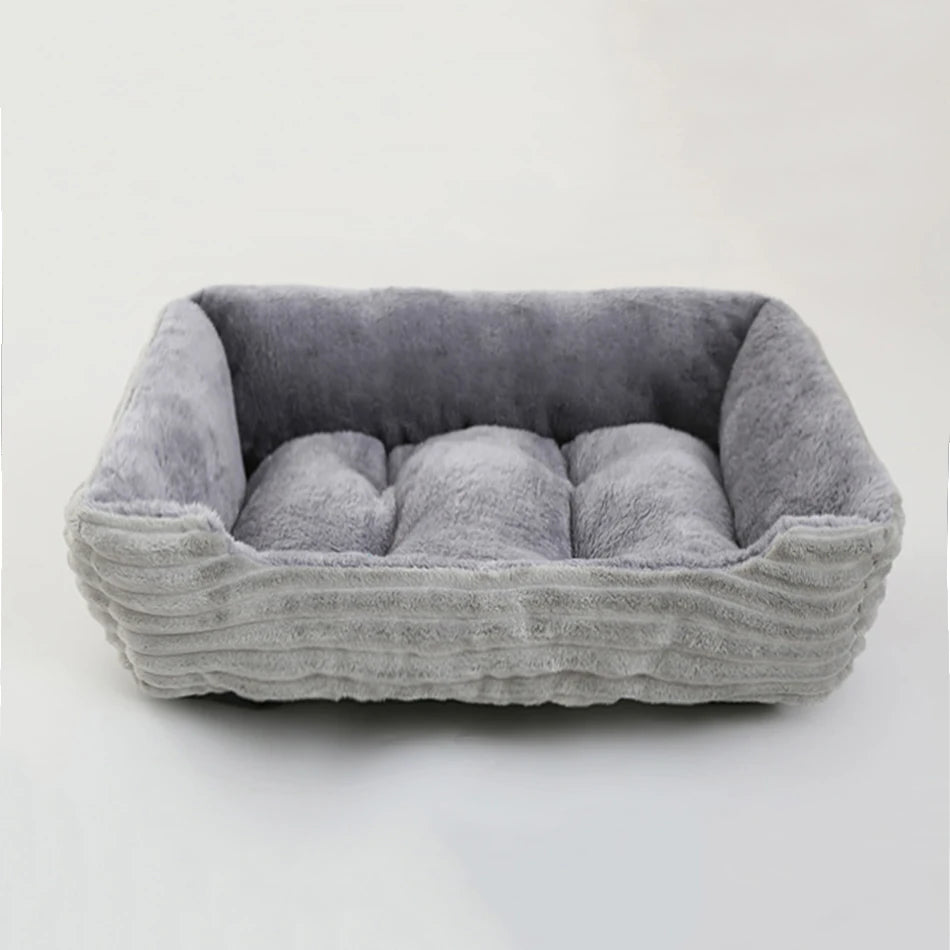Square Plush Medium Small Dog Sofa Bed