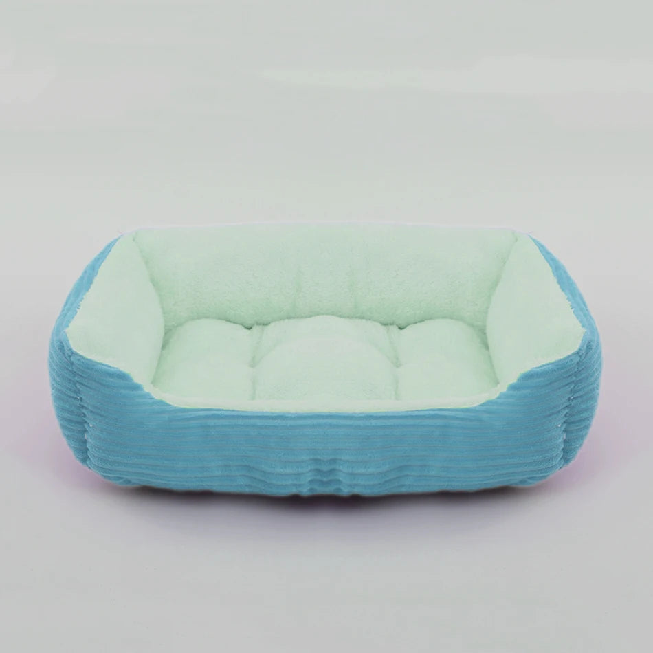 Square Plush Medium Small Dog Sofa Bed