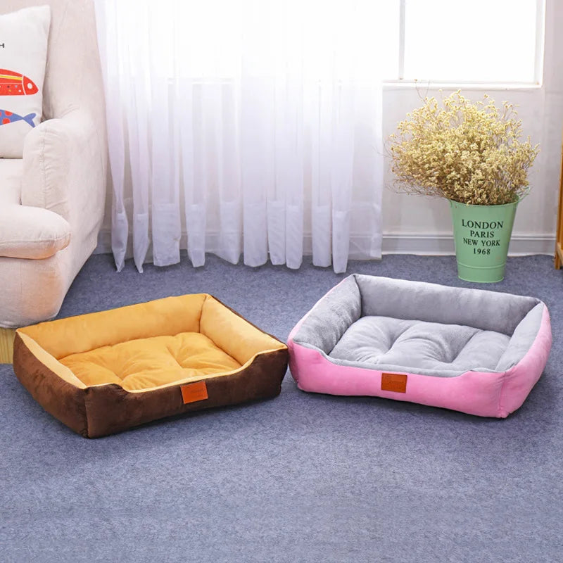 68x55cm Warm Dog House Soft Cat Litter Four Seasons Nest Pet Large Bed Baskets Waterproof Kennel For Cat Puppy Drop Shipping