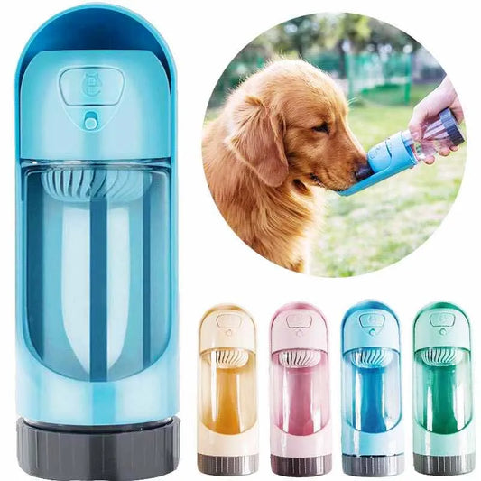 Portable Pet Dog Water Bottle Outdoor Drinking Bowl for Small Medium Large Dogs Feeder Cat Feeding Water Dispenser Bottles 300ml