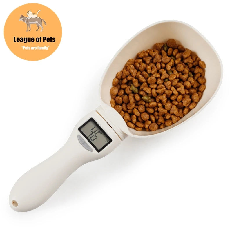 800g/1g Pet Food Scale Cup For Dog Cat Feeding Bowl Kitchen Scale Spoon Measuring Scoop Cup Portable With Led Display