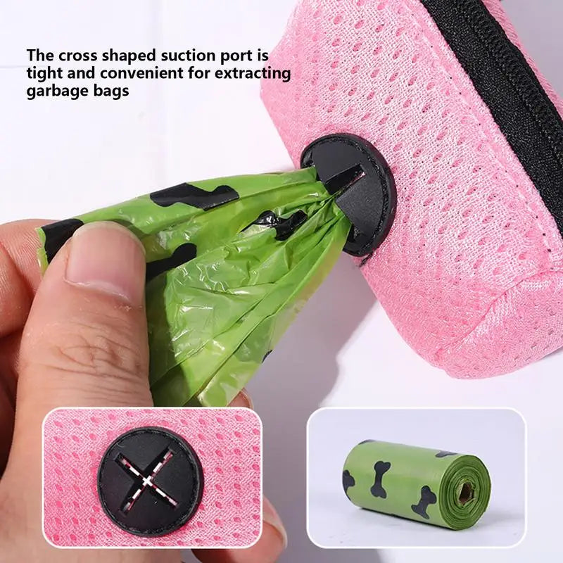 Dog Poop Bag Dispenser Hangingable Dog Poop Bag Holder Poo Bags Dispenser for Dogs Walking Garbage Bags Dispensers Pet Supplies