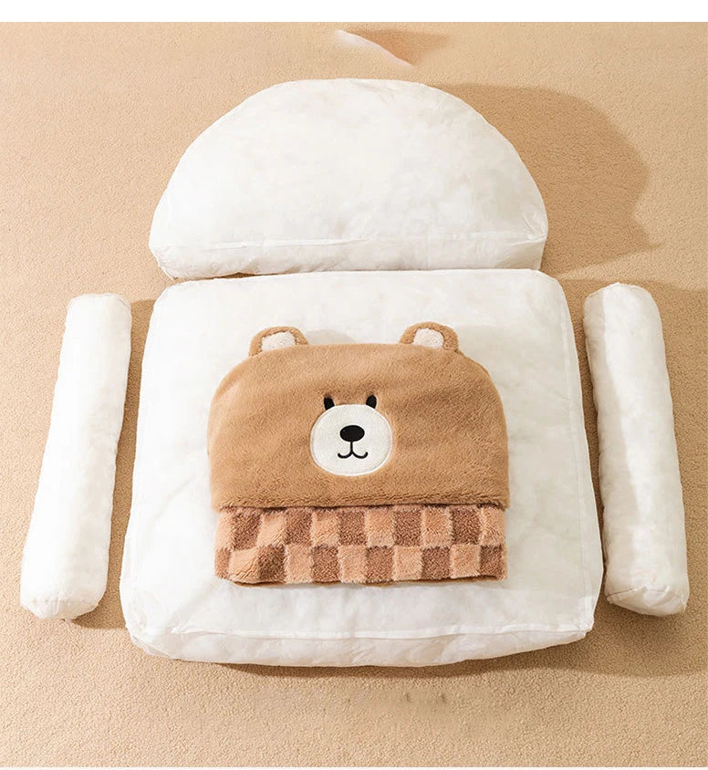 Cozy Pet Dog Bed Sofa Winter Warm Pet Bed for Small Dogs Cats Thicken Dog Sleeping Bed Plush Puppy Kennel Pet Supplies