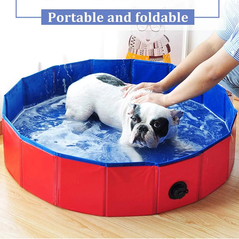 Foldable Dog Bathtub Portable Bathing Basin For Cat Puppy Suitable For Indoor And Outdoor Kids Swimming Pool Summer Household