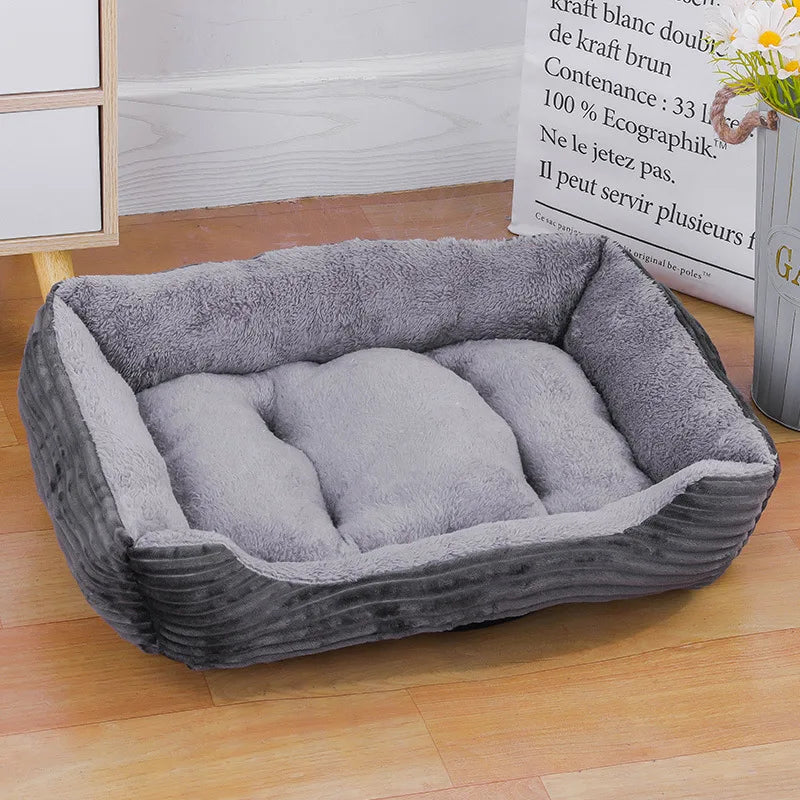 Square Winter Soft Warm Dog Bed