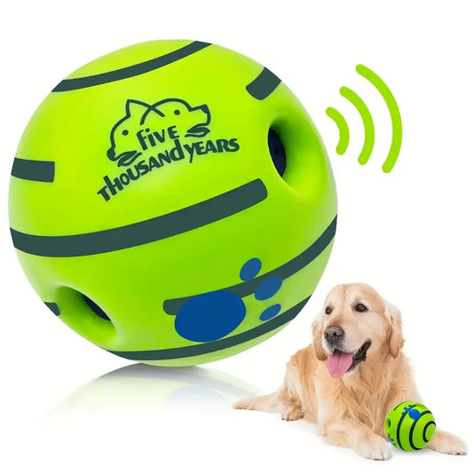 Pet Dog Toy Ball Wobble Wag Giggle Ball Interactive Dog Toy Chew Toy Giggle Sounds Toy When Rolled or Shaken For Pet Dog Fun