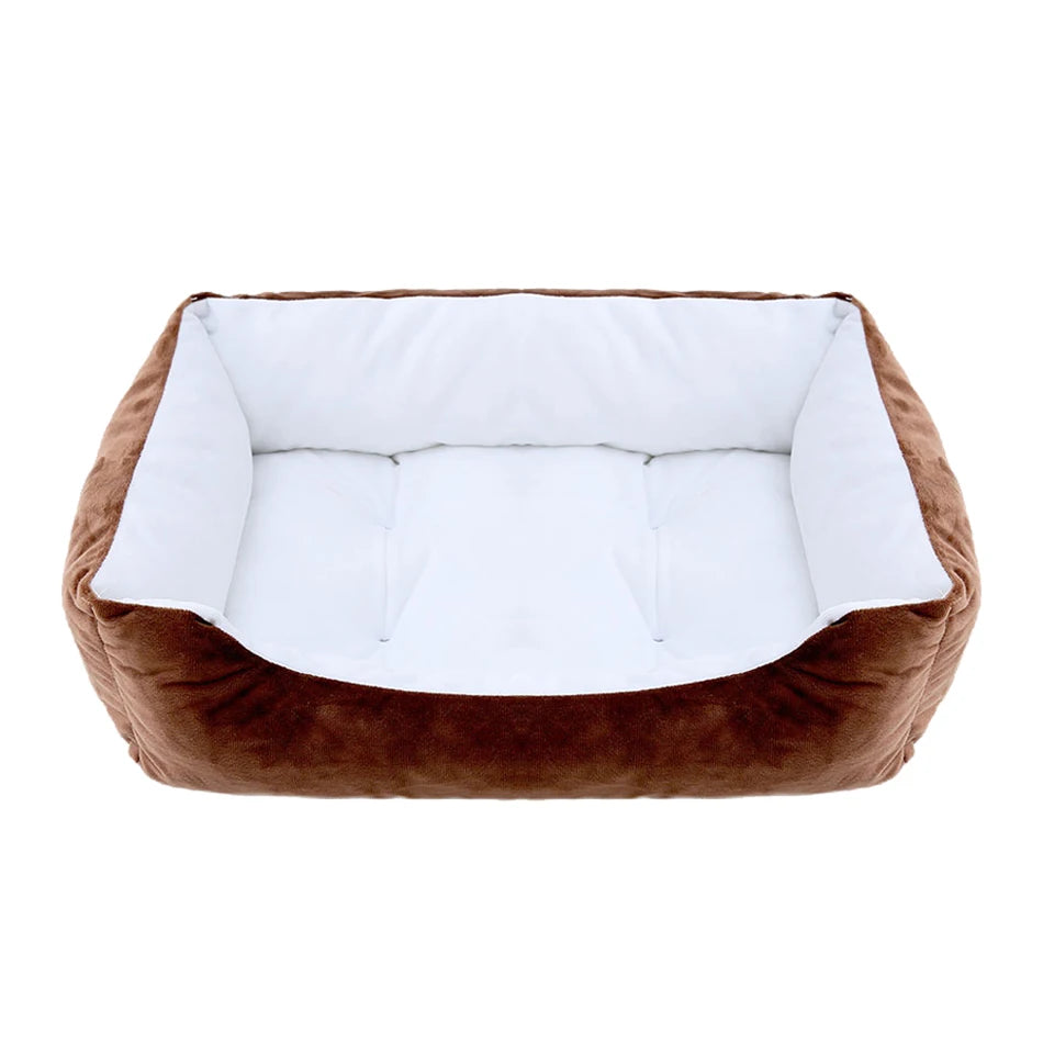 Square Plush Medium Small Dog Sofa Bed