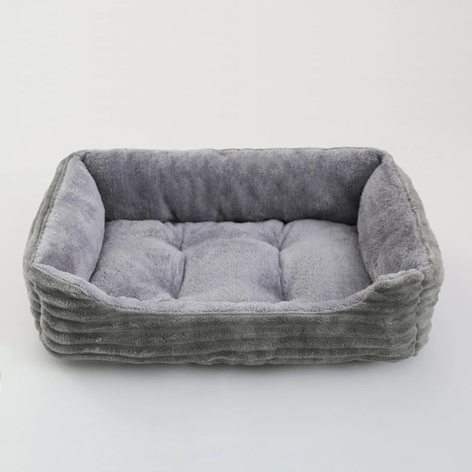 Square Plush Medium Small Dog Sofa Bed