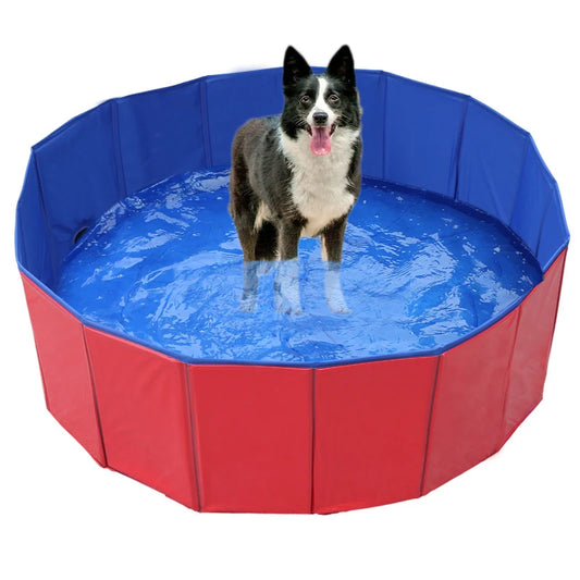 Foldable Dog Bathtub Portable Bathing Basin For Cat Puppy Suitable For Indoor And Outdoor Kids Swimming Pool Summer Household