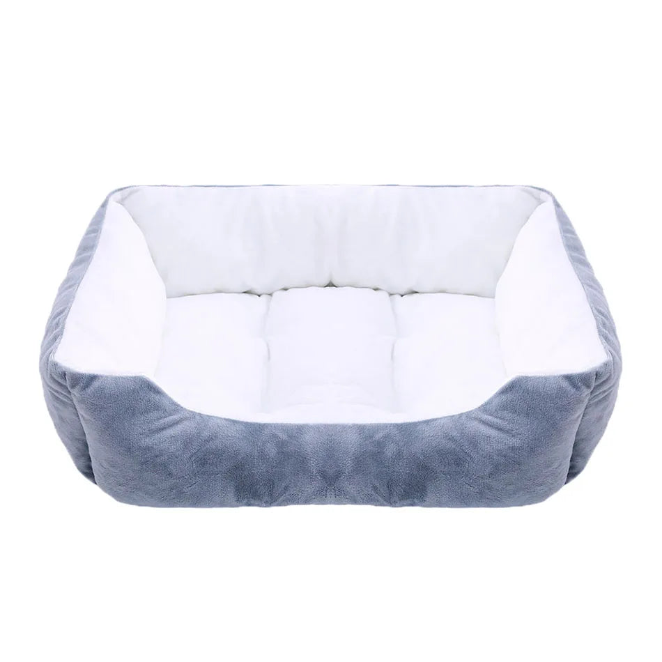 Square Plush Medium Small Dog Sofa Bed