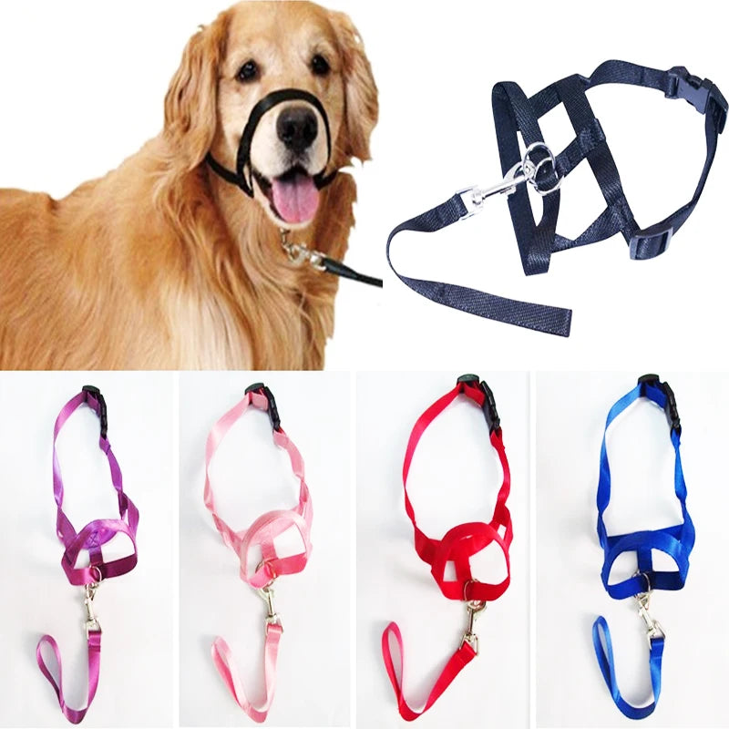 Creative Dog Halter Halti Training Head Collar Gentle Leader Harness Nylon Breakaway Usefull Harnesses Lead hot S M L XL XXL