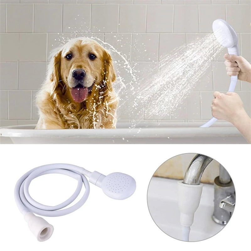 Pet Bathing Shower Dog Cat Multifunctional Shower Easy Bathing Garden Sprayer Pet Cleaning Grooming Tools Supplies 1.3m Extender