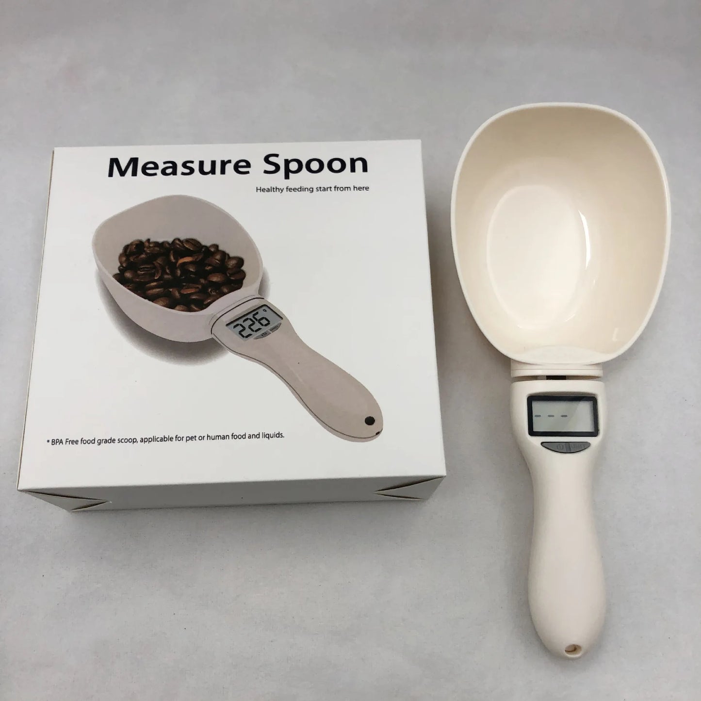 Electronic scales household pet grams weighing portable spoon scale can be measured pet nutrition scale handheld dog food scale