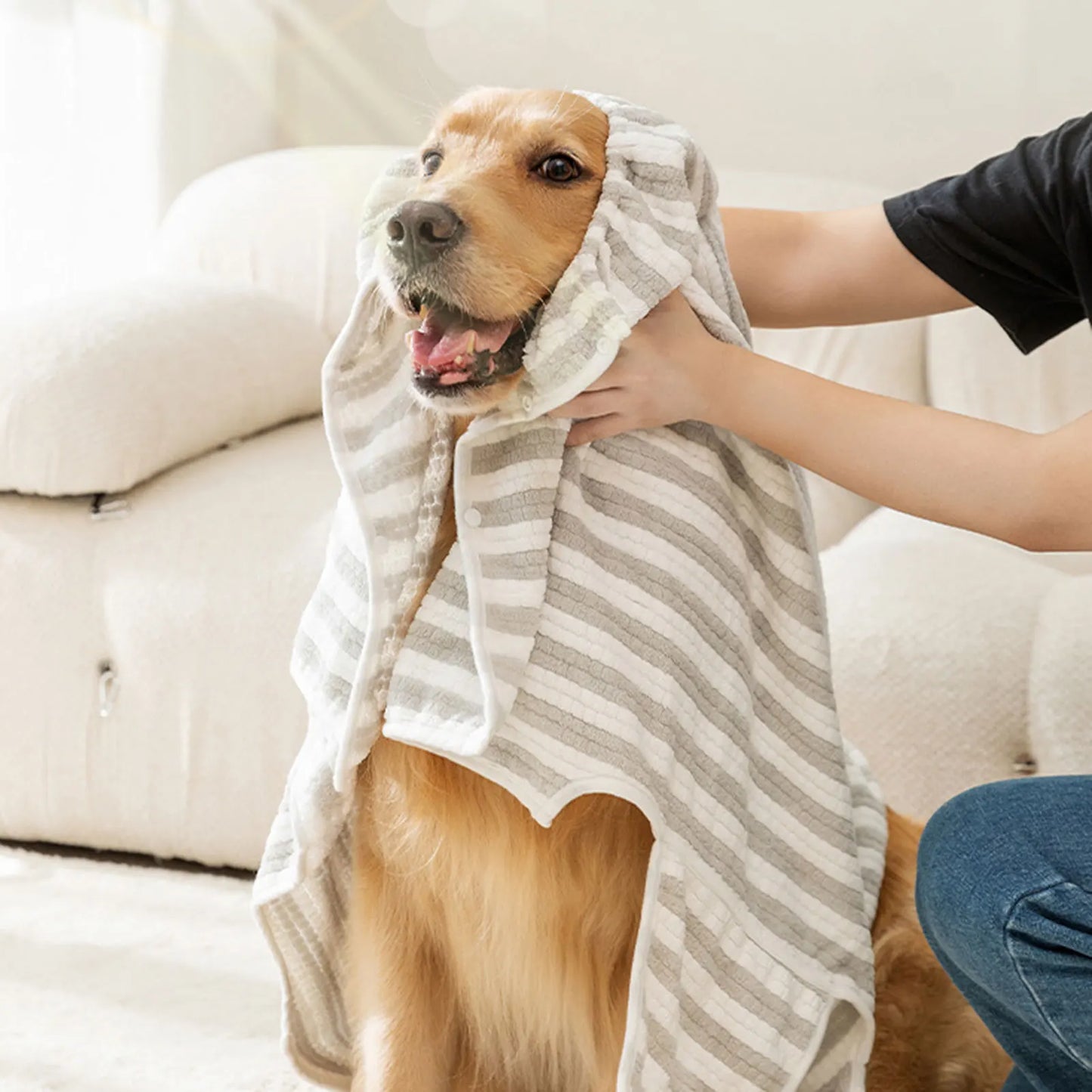 Bathrobe For Dogs Quick-Drying Dog Bath Towel Dog Bath Accessories