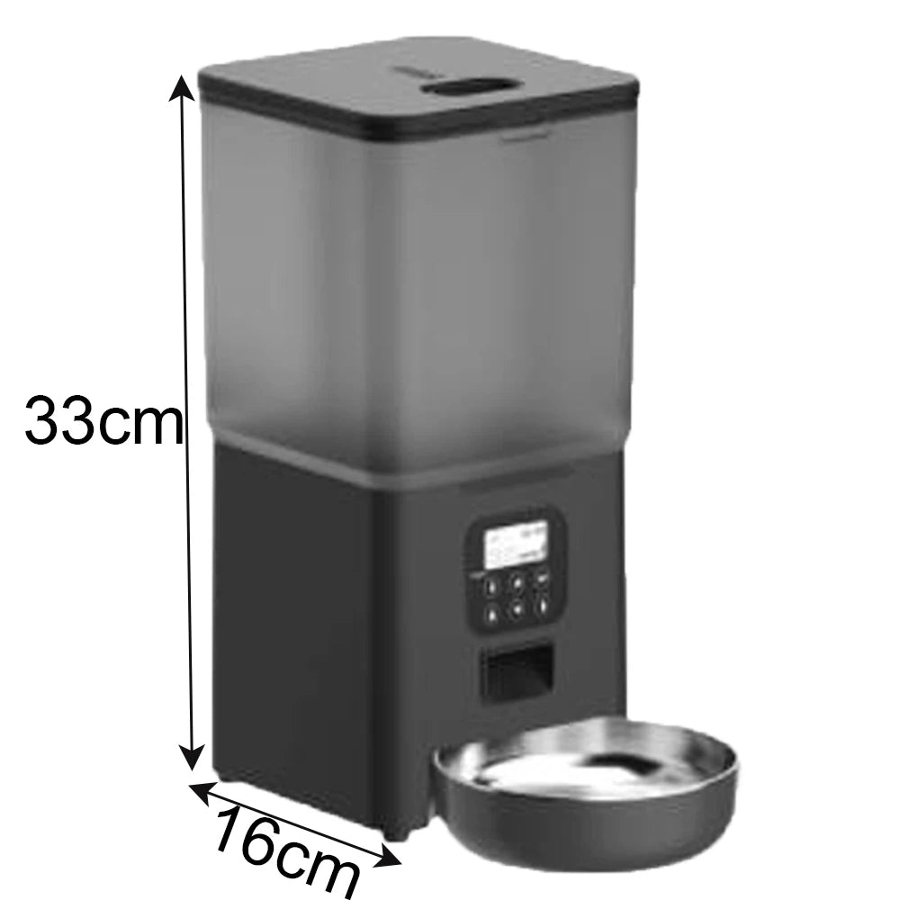 6L Dog Automatic Feeder Transparent Pet Smart Feeder 2L Cats Dispenser Feeding Bowl Remote Tuya WIFI Control Dry Food Pet Feeder