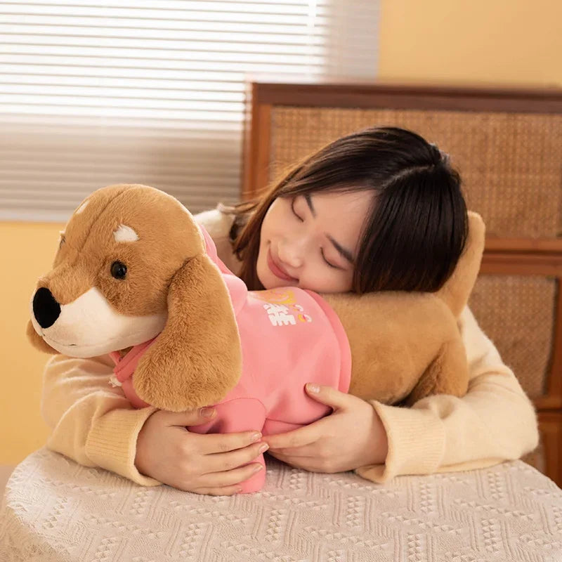 Kawaii Simulation Dog Dachshund Soft Plush Toys Stuffed Animals Doll Pet Puppy Baby Kids Children Girls Birthday Gift Home Decor