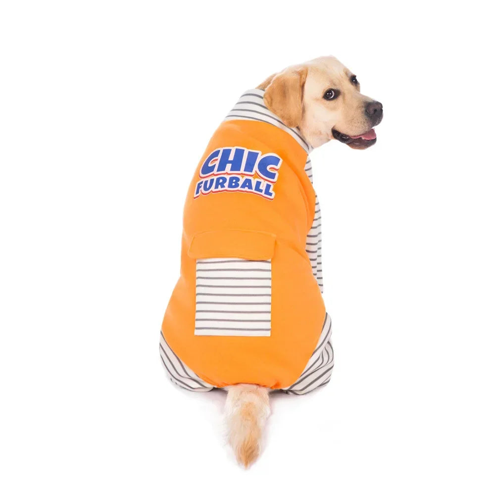 Large Dog Clothes Full Cover Jumpsuit Pajamas Big Dog Long Sleeve Bodysuit Samoyed Labrador Golden Retriever Outfit 3XL- 8XL