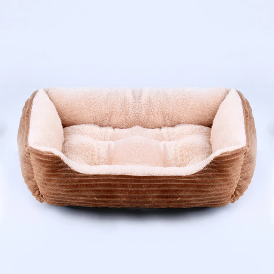 Square Plush Medium Small Dog Sofa Bed