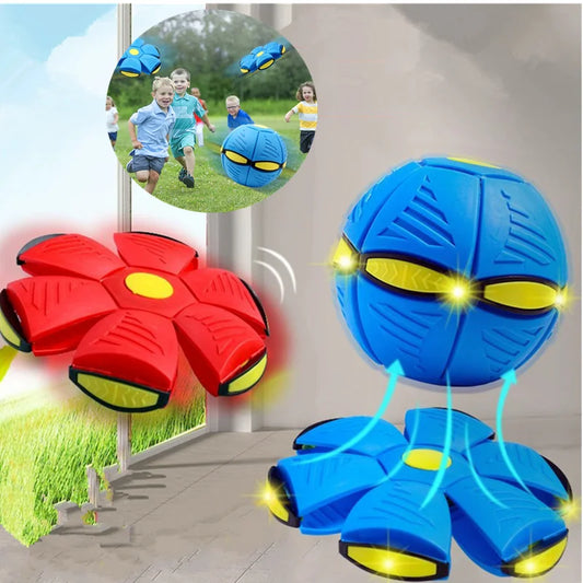 Pet Flying Saucer Ball Magic Outdoor Throw Disc Ball for Kids and Dog Interactive Pet Training Sports Game Supplies UFO Pets Toy