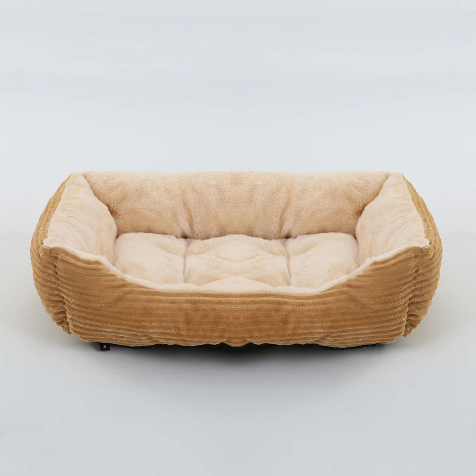 Square Plush Medium Small Dog Sofa Bed
