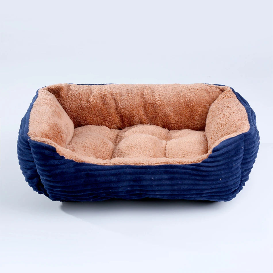 Square Plush Medium Small Dog Sofa Bed