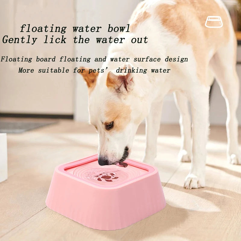 Pet Water Fountain Anti-spill Slow Drinking Dog Water Bowl Filter Non-wet Mouth Removable Pet Water Fountain Pet Supplies