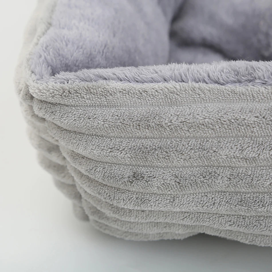 Square Plush Medium Small Dog Sofa Bed
