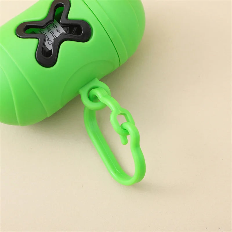 Pet Dog Bone Shape Waste Poo Garbage Dispenser Box Clean Up Bags Holder Carrier Garbage Plastic Bags