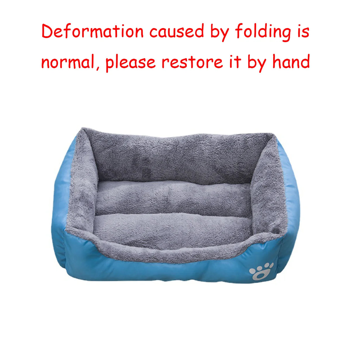 Square Winter Soft Warm Dog Bed