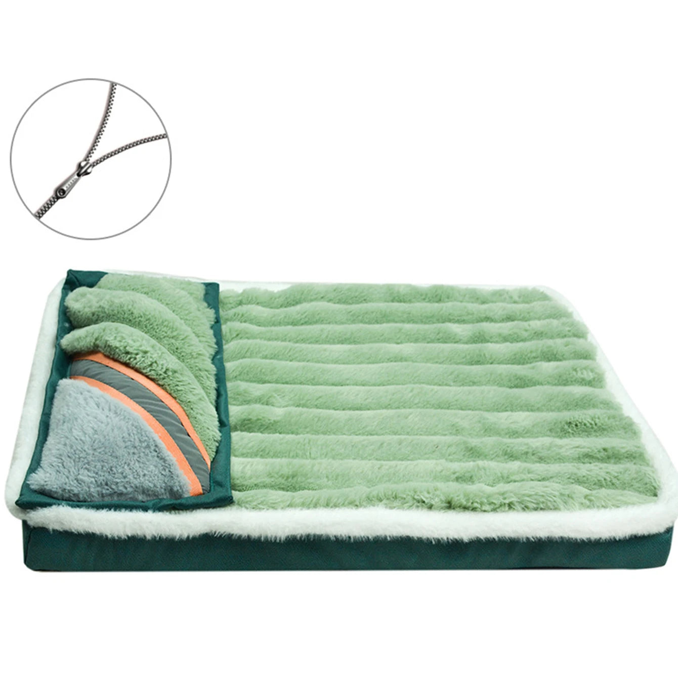 Dog Bed Mat with Zipper