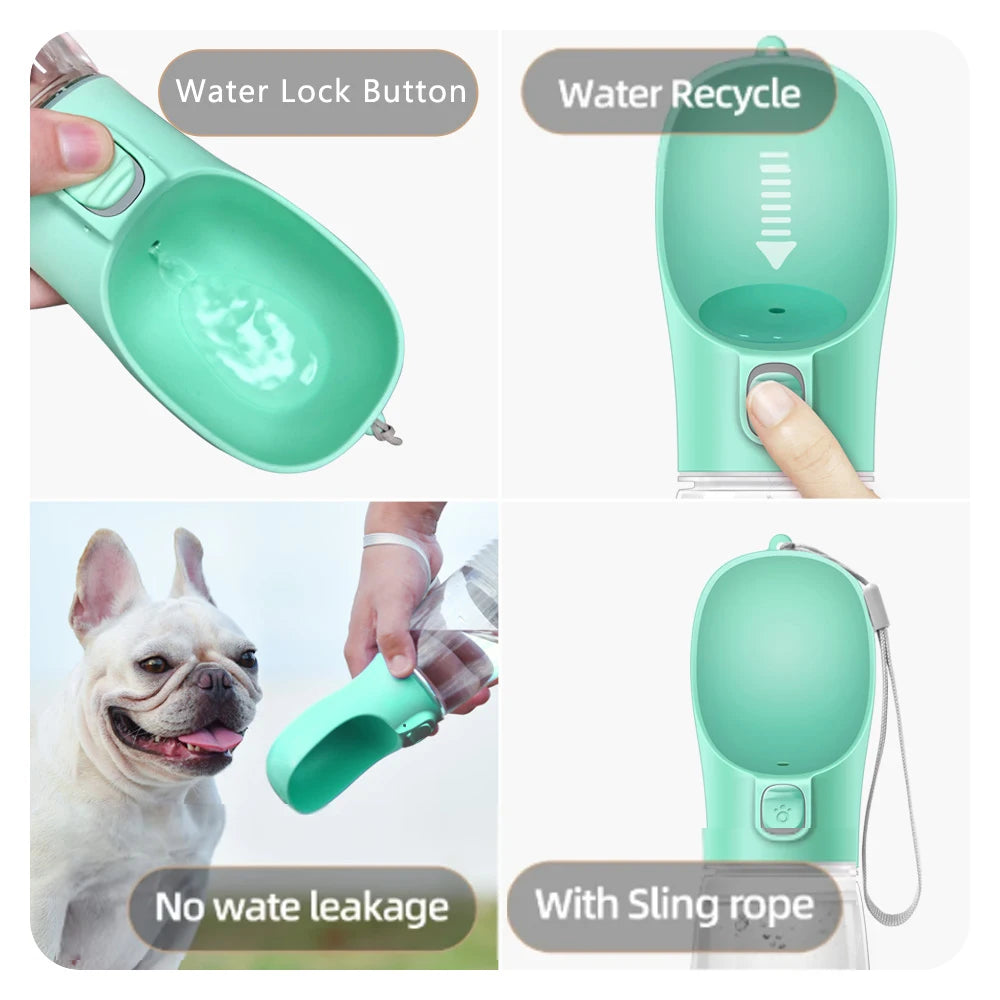 Portable Dog Water Bottle For Small Large Dogs Bowl Outdoor Walking Puppy Pet Travel Water Bottle Cat Drinking Bowl Dog Supplies