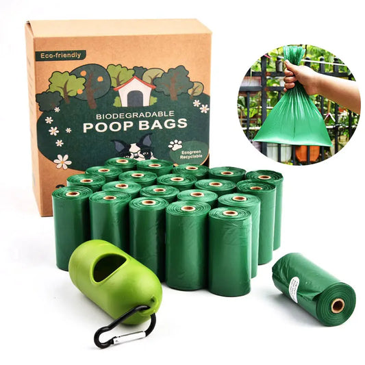 Pet Biodegradable Trash Bag Thicken 0.01mm Blackish Green Dog Poop Bags Bulk Poo Bag Degradable Cat Waste Bag Dog Poop Dispenser